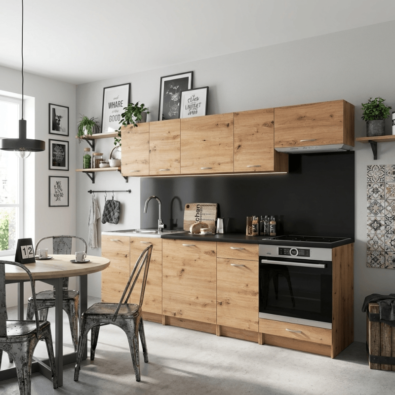 Cocina completa 240 cms Gama Economica ref-24b