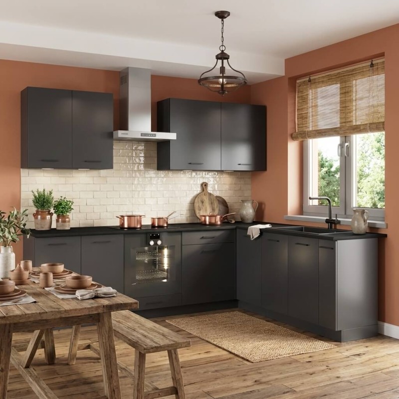 Cocina en L completa 200 y 260 cms Gama Economica ref-41a