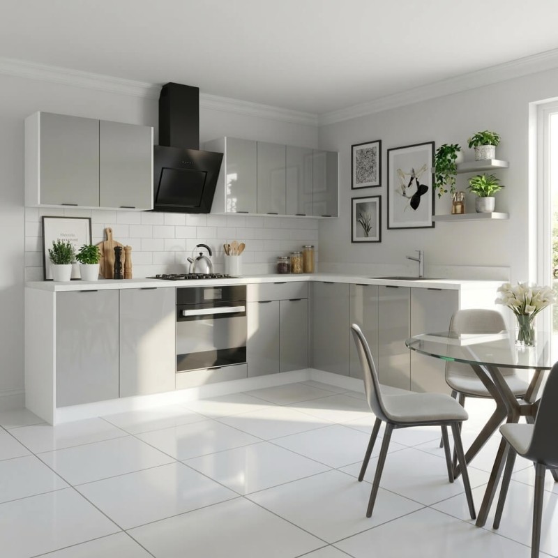 Cocina en L completa 265 y 205 cms Gama Economica ref-162