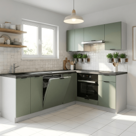 Cocina en L completa 225 y 165 cms Gama Economica ..